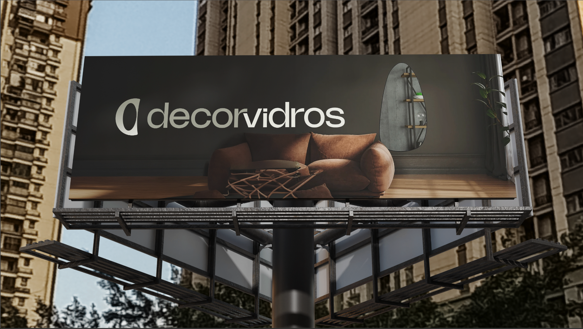 Aplicação de identidade visual — Sinalização e mídia exterior